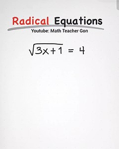 Solving Radical Equations - Algebra #mathreview | Ako si Teacher Gon
