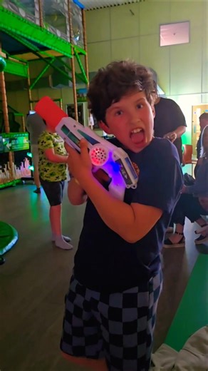 What?!😯All Soft Play just for US‼️Laser Tag Party🔥🔫 #shorts #lasertag #party #lasertagparty #parties