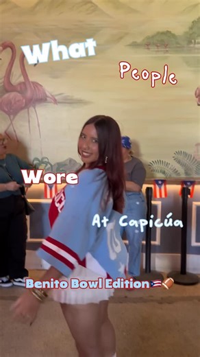Wednesday | Lifestyle | Fashion | Latina on Instagram: "Everyone’s Benito Bowl Outfits were 🔥🔥 People showed up to @capicua_la and SHOWED out!🇵🇷✨ We love the representation, the support mi gente Latino hehe"