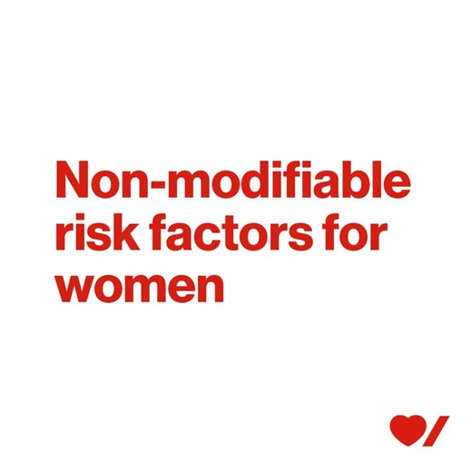 Some factors are beyond your control, but can still contribute to your risk factors for heart conditions and stroke. Watch to learn about the top non-modifiable risk factors for women. #BeatHeartDisease #BeatStroke | Heart & Stroke