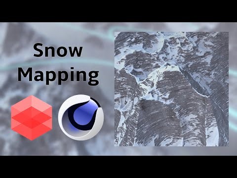 Snow Mapping - Cinema 4D, Redshift Tutorial