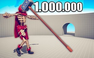 1.000.000伤害锤1对1巡回赛-TABS完全准确的战斗模拟器2023_游戏热门视频