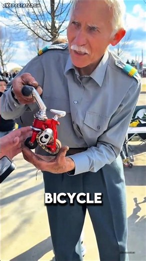 World’s Smallest Bicycle? 😲 This Grandpa Can Actually Ride It! 🚲🔥