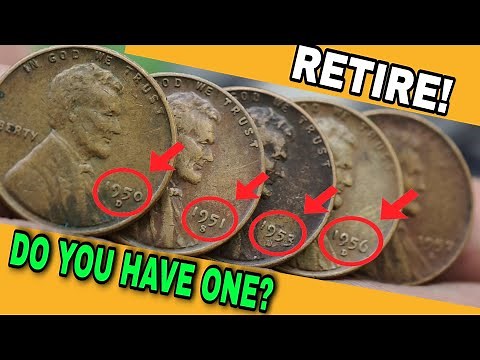 These Old 1950s Wheat Pennies Are Worth a Fortune! Find These One cent Coins in Your Pocket Change!