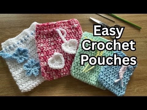 Easy Crochet Pouch Tutorial | Beginner Friendly & Quick Project!