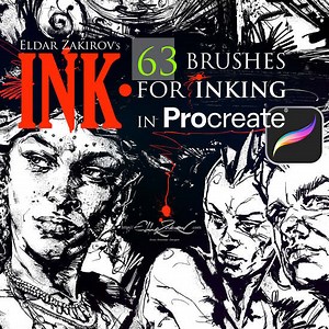 •INK.• for Procreate: 63 Brushes for realistic Inking - The Art of Eldar Zakirov