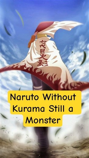 Naruto Without Kurama Still a Monster ! #trending #anime #shorts