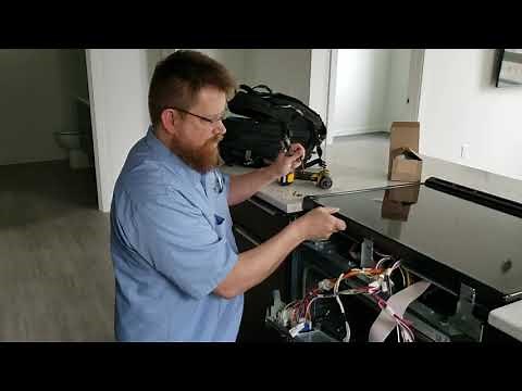 F8E0 Replacing cooling fan W11107275 motor Whirlpool electric slide in. *Unplug before attempting