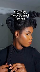 16K views · 6.4K reactions | Wanted extra volume so I decided to do chunky/fluffy twists! How’d I do? #protectivestyles #twists #twostrandtwist #naturalhair #chunkytwists #fluffytwist | Harris Janae Official | Facebook