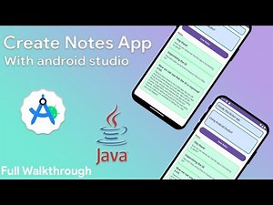 How to create Notes app in Android Studio | Java | Full Video