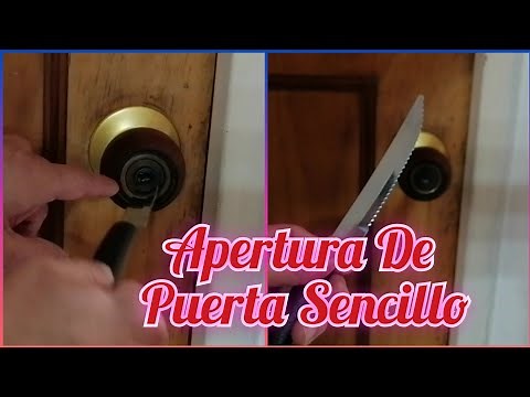 abrir una puerta sin llaves muy fácil y seguro ...puerta de baño