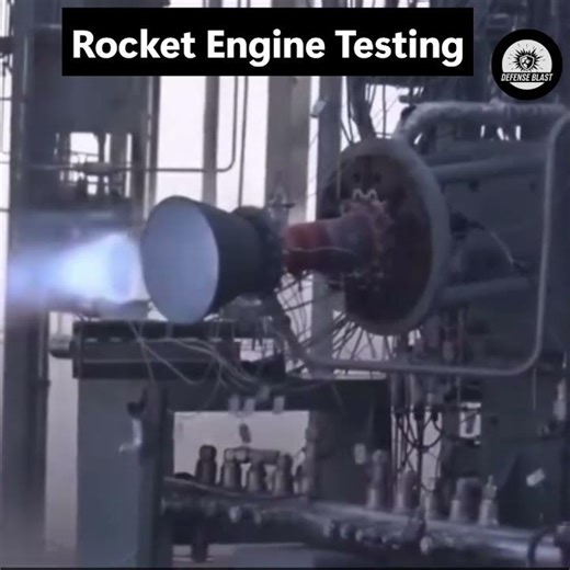 Real Rocket Engine Firing Test