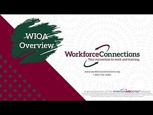 Workforce Innovation & Opportunity Act (WIOA) Overview Video