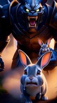 Cat Super Hero Saves rabbit 🐱🦸‍♂️ | Cat Superhero vs Giant Monster Fight🔥 #cat #superhero #marvel