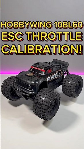 Hobbywing 10BL60 ESC — Throttle Calibration!