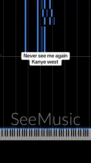Kanye West - Never See Me Again Piano Tutorial