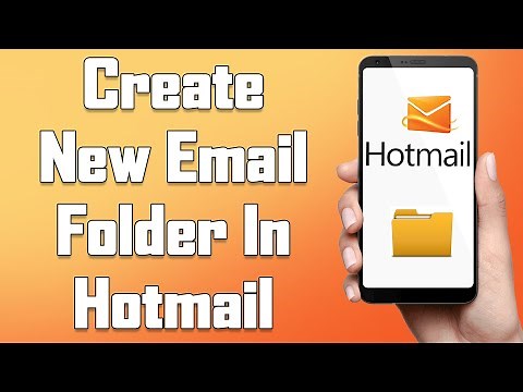 How To Create New Email Folder In Hotmail 2021 | Add New Folder In Outlook Mail Box From Mobile App
