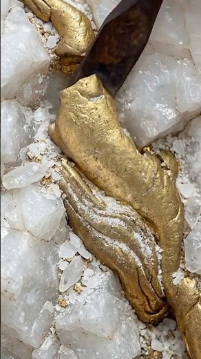 Unbelievable Hidden Gold Quartz to Pure Gold Bar 🔨✨ | ASMR Satisfying Gold Process #satisfying