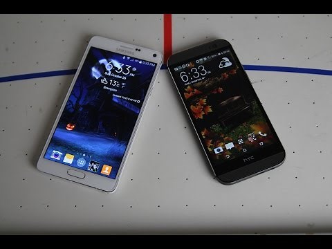Samsung Galaxy Note 4 vs HTC One M8