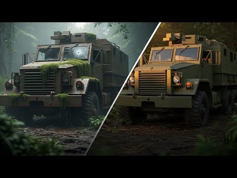 Forgotten Armored Truck Found in Jungle – Full Military Restoration ASMR!