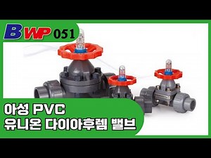 PVC 유니온 다이아후렘 밸브. PVC Union Diaphragm Valve.PP.CPVC.PVDF.아성플라스틱밸브(주).아성크린후로텍(주).BWP