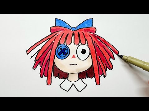 How to Draw Ragatha From The Amazing Digital Circus