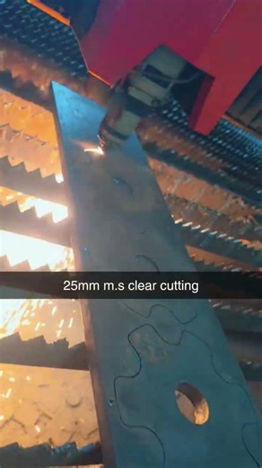 25MM MS Cutting with Ultra Laser Lab | Full Clear Cut with Our Fiber Laser Cutting Machine