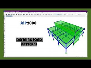 Part 11 | How to define Load Patterns in SAP2000 | Introduction of SAP2000 |#sap2000
