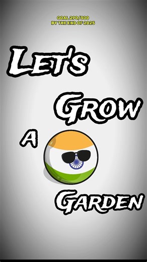 LET'S GROW A GARDEN X INDIA🇮🇳|#country#countryballs#india#trending#shorts