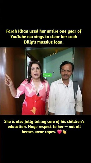 Filmmaker and choreographer Farah Khan recently earned immense praise for a gesture of extraordina