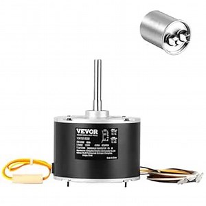 VEVOR OEM Upgraded Condenser Fan Motor, 1/5HP, 825RPM, Replacement for ac GE Genteq Carrier Bryant Payne Dayton, 5KCP39GFS166S, 3S003, Reversible Rotating + Capacitor