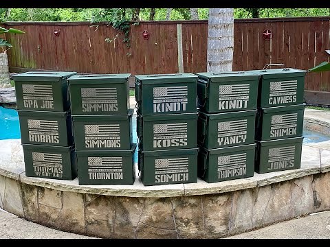Laser Engraving a Ammo Can