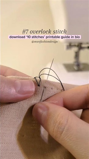 How to Sew an Overlock Stitch 🪡✨