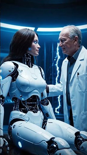 Birth of a Female Android: Engineer Awakens Her | AI Generated Girl Robot