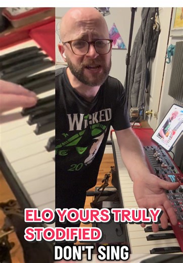 ELO YOURS TRULY 2095 SIGHT-READ SESSION @Bow Jacobs This is for you. Thank you for the coins! I promise I’m sight-reading this (which is why it’s also not great) and I only play a few pages. I couldn’t resist singing and playing over it. You can see me jamming with myself! This is how much of a nerd I am! Anyways, I didn’t realize I HAD found it during the live but didn’t realize it was the right score. Really just a pno score. ELO is a legendary band and I had to at least give this a shot, even