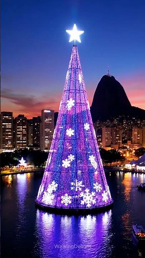 World’s Biggest FLOATING Christmas Tree 🎄🇧🇷