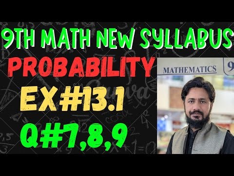 9th Class Math|Playing Cards Probability | Exercise 13.1 Q 8,9,10 Explained | New Syllabus 2025