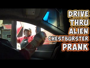 Drive Thru Alien Chestburster Prank