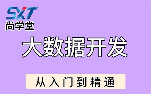 尚学堂大数据开发入门到精通 大数据基础到Scala，再到zookeeper再到分布式HBsae 计算机专业传说级大数据教程