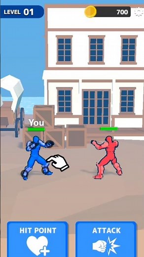 Draw Action:Freestyle Fight Level 1