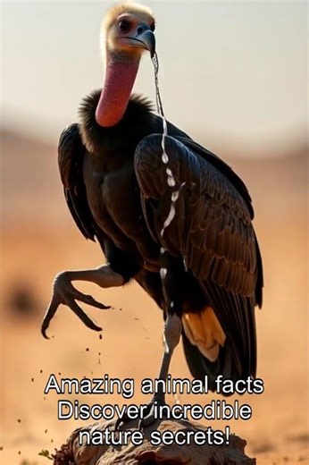 Vultures Disinfect Feet with Urine 🧼 #Shorts