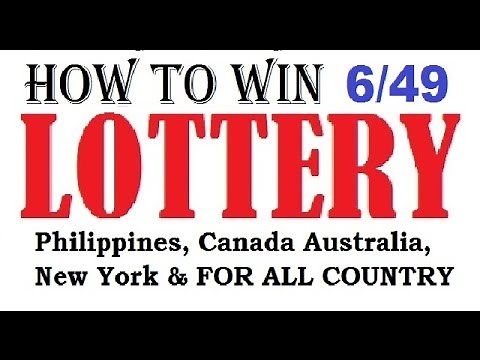 How to win the lottery 6/49 Lotto Jackpot - Guaranteed 100%