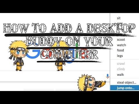 HOW TO ADD A DESKTOP BUDDY ON YOUR COMPUTER |YJD TV