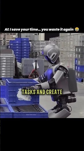 Robots working in factory 😱#humanoid #roberttherobot #robot