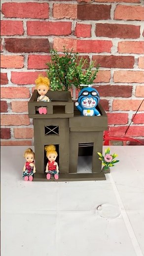 Beautiful clay house making 🏠 || #clay #mud #diy #shorts