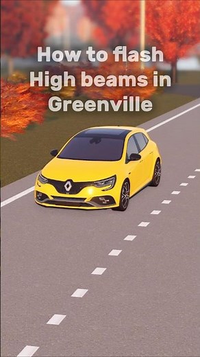How to flash High Beams in Greenville Roblox