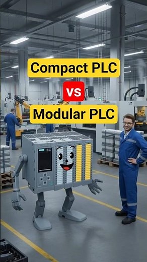 Day 70/365, Compact PLC vs Modular PLC | PLC Basics for Beginners #plc #shorts