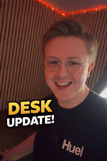 Desk update 👀 IKEA Karlby is IN 🔥 #DeskSetup #DeskUpdate #IkeaHack #HomeOffice #SetupProgress