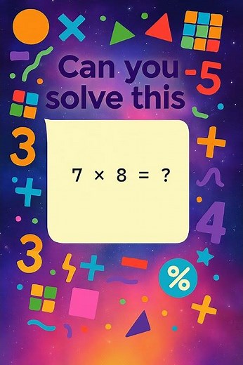 Missing Number Multiplication Challenge! 7 x 8 = ?