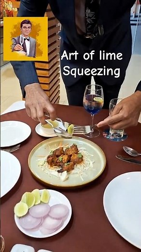Lime Squeezing! Watch the magic… service is an art! #Skills